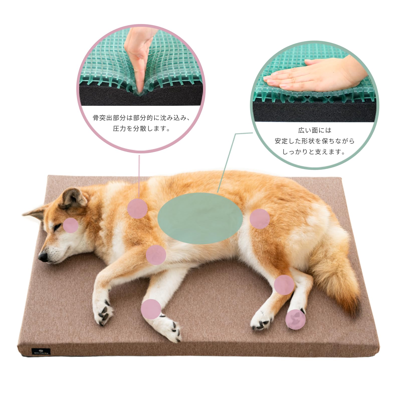 犬用『床ずれ防止マットレス』　Dog ケアマットレス（ジェルトロン） Amazon | 【ジェルトロン】 Dog ケアマットレス マット 日本製 医療